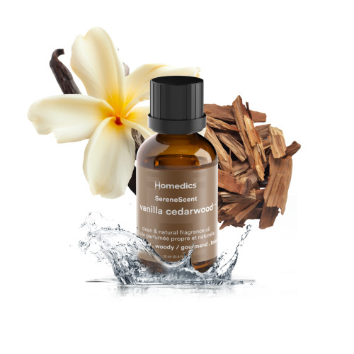 Image shows Vanilla Cedarwood SereneScent Fragrance Oil