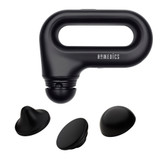 Top down view of the Homedics Portable Full-Body Vibration Massager with attachments