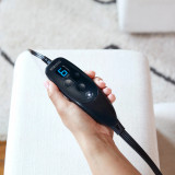 Image shows controls of Weighted Hot & Cold Gel Heating Pad