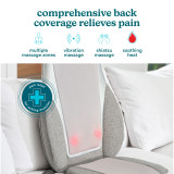 Image showing features of the Homedics Shiatsu + Kneading and Vibration Massage Cushion with Heat
