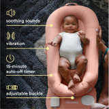 Coral | Homedics® 3-in-1 Calming Cushion in Coral color, highlighting its breathable design for safety.