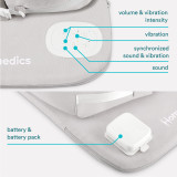 Grey | Homedics® 3-in-1 Calming Cushion in Grey color, featuring soothing sounds and calming vibrations.