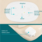 Beige | Homedics® 3-in-1 Calming Cushion in Beige color, featuring soothing sounds and calming vibrations.