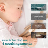 music to their (tiny) ears- 4 soothing sounds- ocean, white noise, heartbeat, lullaby