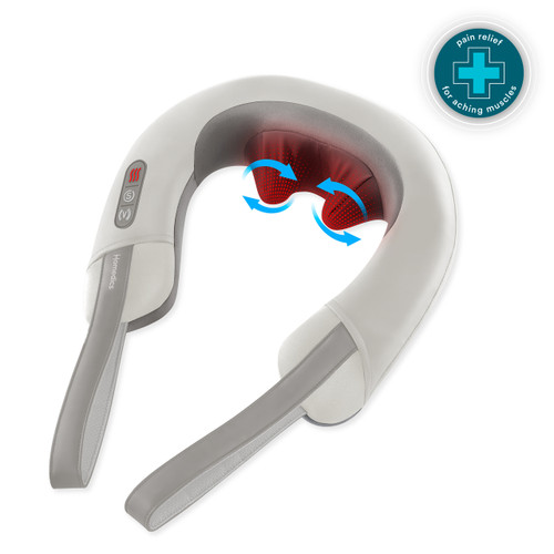 Angled view of the Homedics Pro Therapy Elite - Shiatsu and Vibration Neck Massager with Heat