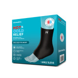 Packaged box of Homedics Hot and Cold Relief Gel Ankle Sleeve