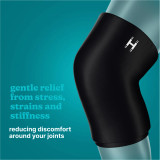 Homedics Hot and Cold Relief Gel Knee Sleeve provides gentle relief from stress, strains and stiffness reducing discomfort around joints