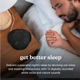Night | Homedics Portable Sound Machine with Night Light blocks out noise and masks distractions with 12 digitally recorded white noise and nature sound