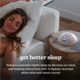 Cloud | Homedics Portable Sound Machine with Night Light blocks out noise and masks distractions with 12 digitally recorded white noise and nature sound