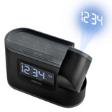 Angled view of the Homedics Soundspa Recharged with time projection illustration