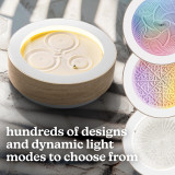 White Ash | Smart LEDs with RGBIC for immerisive light modes, millions of color options, breathing, and in-app soundscapes