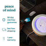 White Ash | peace of mind, 30-day risk-free guarantee, fast free shipping, 1 year warranty