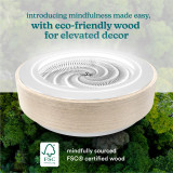 White Ash | drift 11" wood is eco-friendly for elevated decor