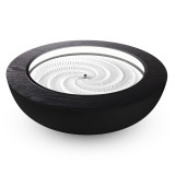 Walnut | drift 21" wood ring sitting on top of the drift 21"