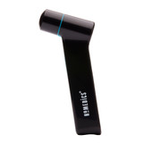 Black | Profile view of the black Homedics Infrared Ear and Forehead Thermometer in black