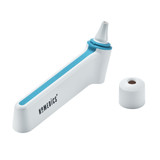 White | Angled view of the white Homedics Infrared Ear and Forehead Thermometer in white