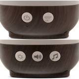 Khaki | Homedics® Fireside Ultrasonic Humidifier with Sound buttons