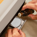 Khaki | Homedics® Fireside Ultrasonic Humidifier with Sound  also dispenses essential oils into your space