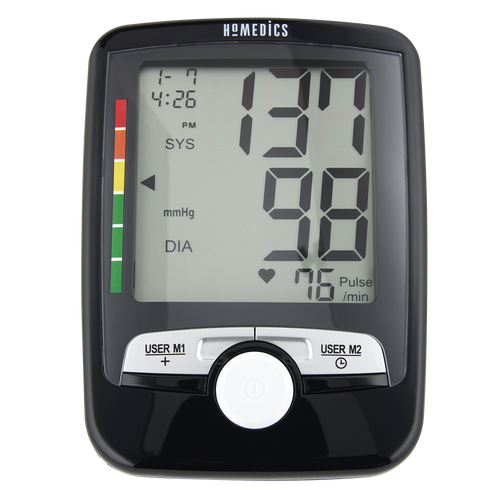 Front view of the Homedics Automatic Arm Blood Pressure Monitor with Smart Measure Technology